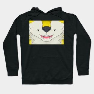 Yellow Husky Face Hoodie